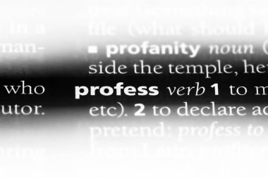 Word'de bir sözlük ikrar. kavram ikrar.