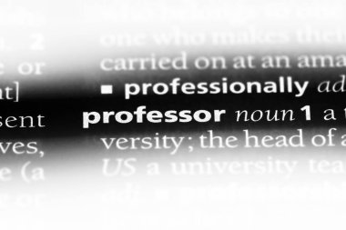 Profesör Word'de bir sözlük. Profesör kavramı.