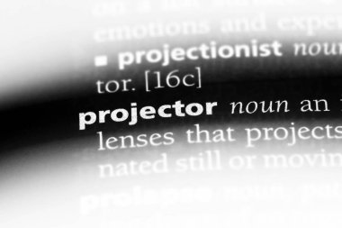 Projektör Word'de bir sözlük. Projektör kavramı.