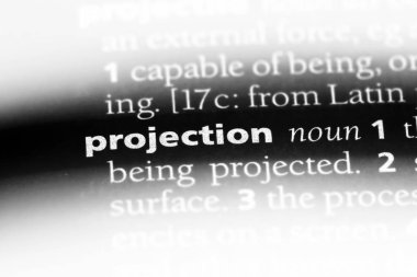 projeksiyon Word'de bir sözlük. projeksiyon kavramı.