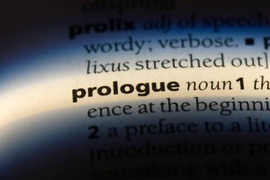 prolog Word'de bir sözlük. prolog kavramı.