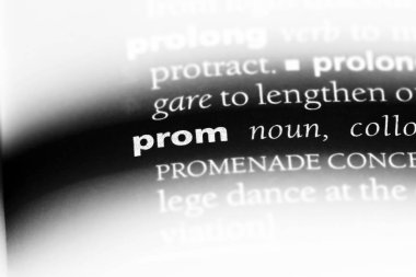 Balo Word'de bir sözlük. Balo kavramı.