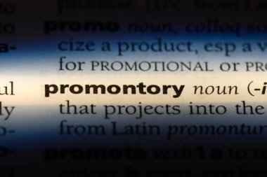 bir sözlüğü'ndeki Promontory sözcüğü. Promontory kavramı.
