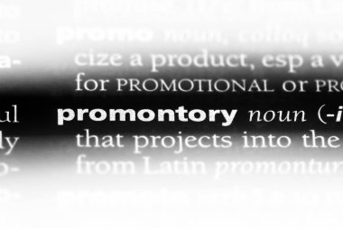 bir sözlüğü'ndeki Promontory sözcüğü. Promontory kavramı.