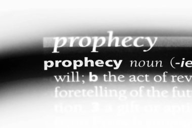 bir sözlüğü'ndeki kehanet sözcüğü. Kehanet kavramı.