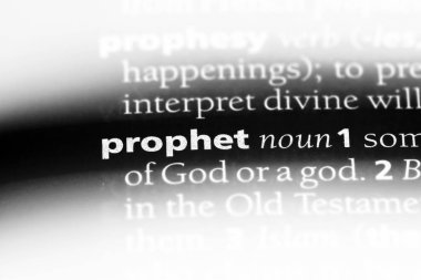 Peygamber Word'de bir sözlük. Peygamber kavramı.