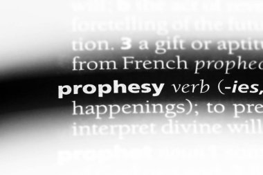 bir sözlüğü'ndeki sözcüğü kehanette. peygamberlik kavramı.