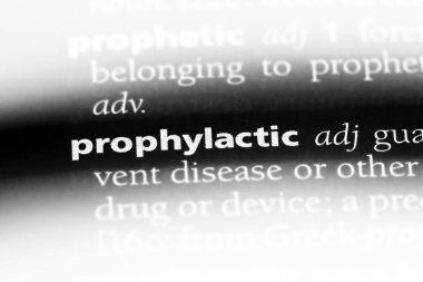 bir sözlüğü'ndeki profilaktik sözcüğü. profilaktik kavramı.