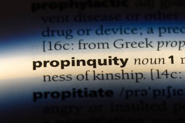 propinquity sözcük sözlüğe. propinquity kavramı.