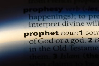 Peygamber Word'de bir sözlük. Peygamber kavramı.