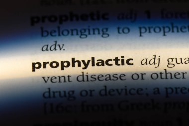 bir sözlüğü'ndeki profilaktik sözcüğü. profilaktik kavramı.