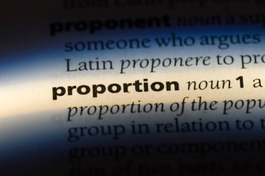 oran Word'de bir sözlük. oran kavramı.