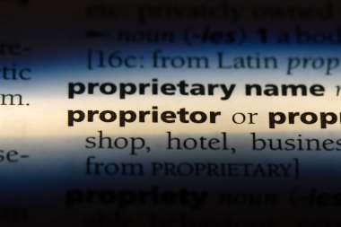 mal sahibi Word'de bir sözlük. mal sahibi kavramı.