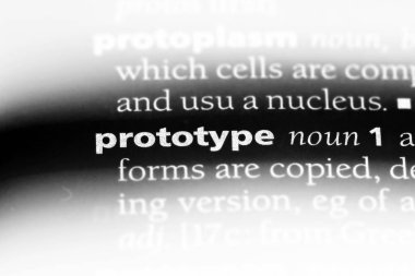prototip Word'de bir sözlük. prototip kavramı.