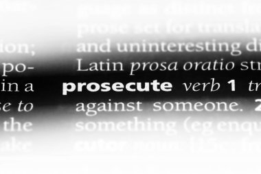 bir sözlüğü'ndeki sözcüğü dava. kavram kovuşturma.