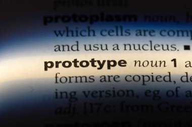 prototip Word'de bir sözlük. prototip kavramı.
