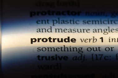 bir sözlüğü'ndeki sözcüğü çıkıntı. kavram çıkıntı.