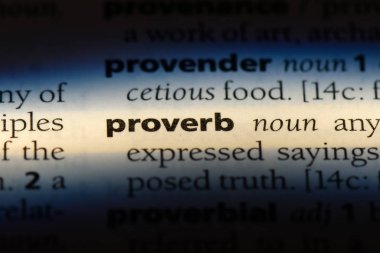 atasözü Word'de bir sözlük. atasözü kavramı.