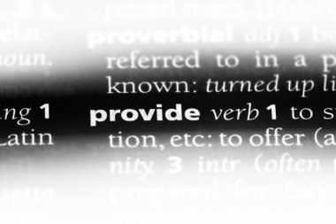 Word'den bir sözlükte. kavram sağlamak.