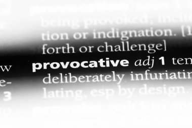 bir sözlüğü'ndeki kışkırtıcı sözcüğü. kışkırtıcı kavramı.