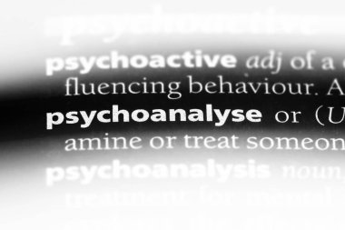 Sözlükteki kelimeleri psikanaliz et. psikanaliz kavramı.