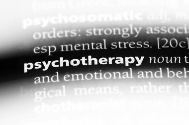 Psikoterapi Word'de bir sözlük. Psikoterapi kavramı.
