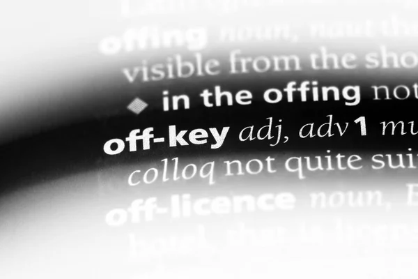 Κλειδί Λέξη Ένα Λεξικό Απενεργοποίηση Έννοια Κλειδί — Φωτογραφία Αρχείου
