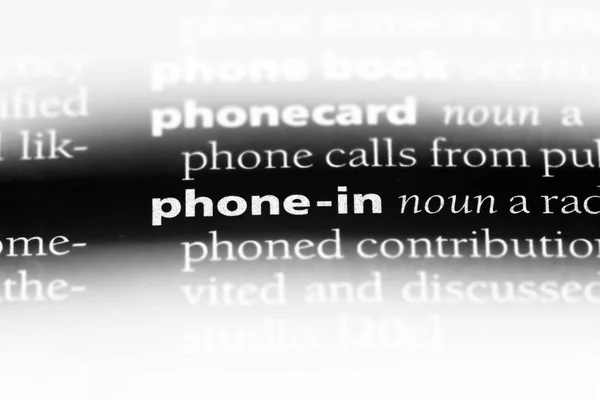 Телефон Слове Словаре Телефон Концепции — стоковое фото