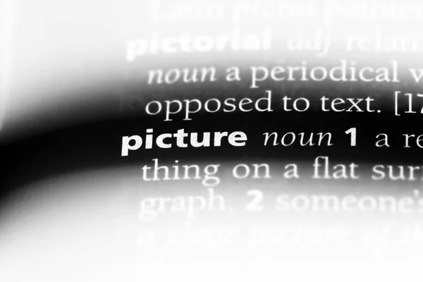 Picture Word Dictionary Picture Concept — Stock Photo, Image