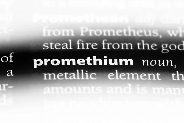 プロメチウム単語を辞書で プロメチウム コンセプト — ストック写真