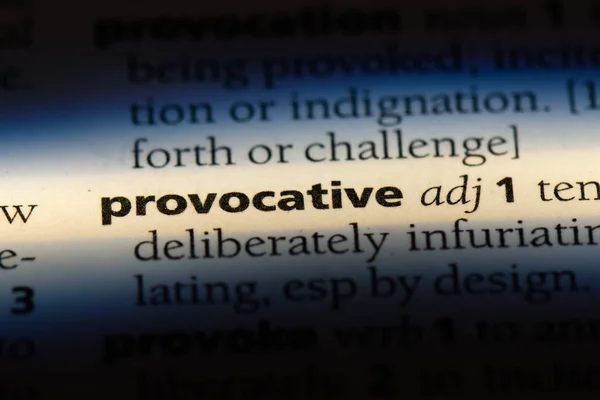 Provocative Word Dictionary Provocative Concept — Stock Photo, Image