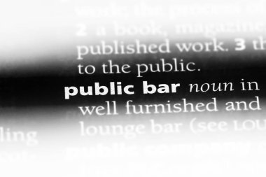 bir sözlükte kamu çubuğu word. kamu çubuğu kavramı.