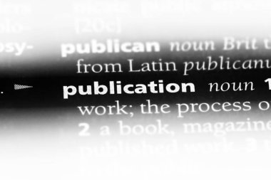 Yayın Word'de bir sözlük. Yayın kavramı.