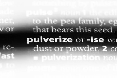 bir sözlüğü'ndeki sözcüğü ezmek. kavram ezmek.