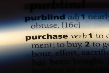 Word sözlüğe satın. Satınalma kavramı.