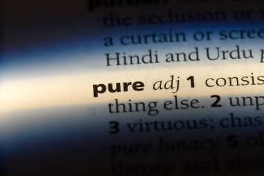 saf word Sözlük içinde. saf kavramı.