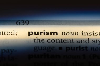 Purism Word'de bir sözlük. Purism kavramı.