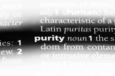 saflık Word'de bir sözlük. saflık kavramı.