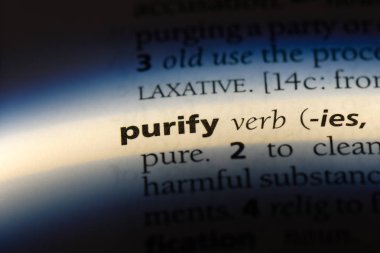 bir sözlüğü'ndeki sözcüğü arındırmak. kavram arındırmak.