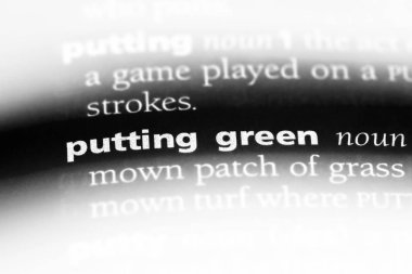 yeşil koyarak Word'de bir sözlük. yeşil koyarak kavramı.