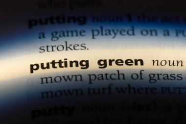 yeşil koyarak Word'de bir sözlük. yeşil koyarak kavramı.