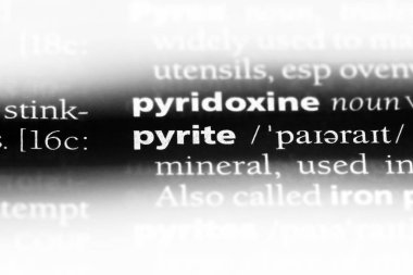 pirit Word'de bir sözlük. pirit kavramı.