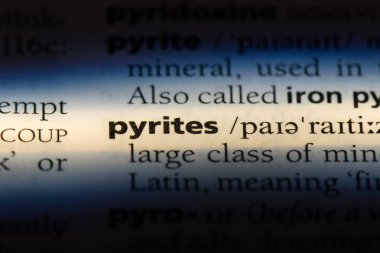 bir sözlüğü'ndeki piritlerdi sözcüğü. piritlerdi kavramı.