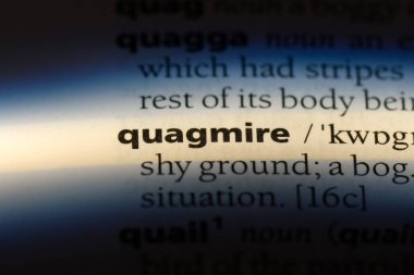 Quagmire Word'de bir sözlük. Quagmire kavramı.