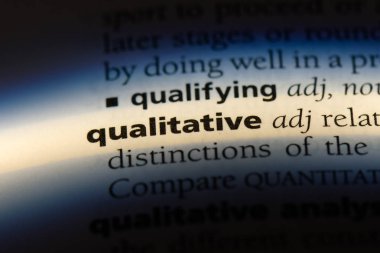 nitel tek kelimeyle bir sözlük. nitel kavramı.