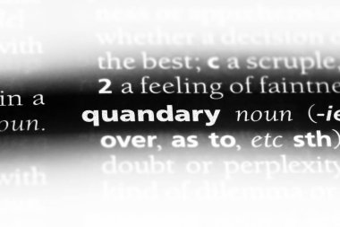 ikilem Word'de bir sözlük. ikilem kavramı.