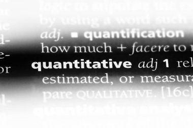 nicel tek kelimeyle bir sözlük. nicel kavramı.