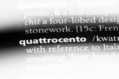 Quattrocento sözcük sözlüğe. Quattrocento kavramı.