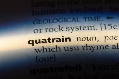 dörtlük Word'de bir sözlük. dörtlük kavramı.