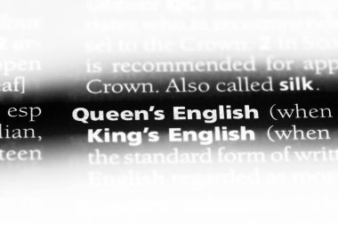 Kraliçe s İngilizce sözcük sözlüğe. Kraliçe s İngilizce kavramı.